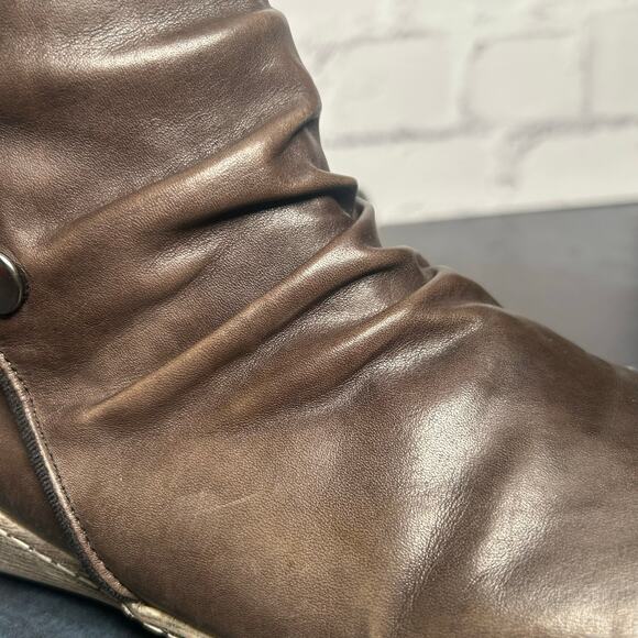 Remonte Women's Tex Zip Ankle Bootie Gray Brown Size 40 - Picture 6 of 13